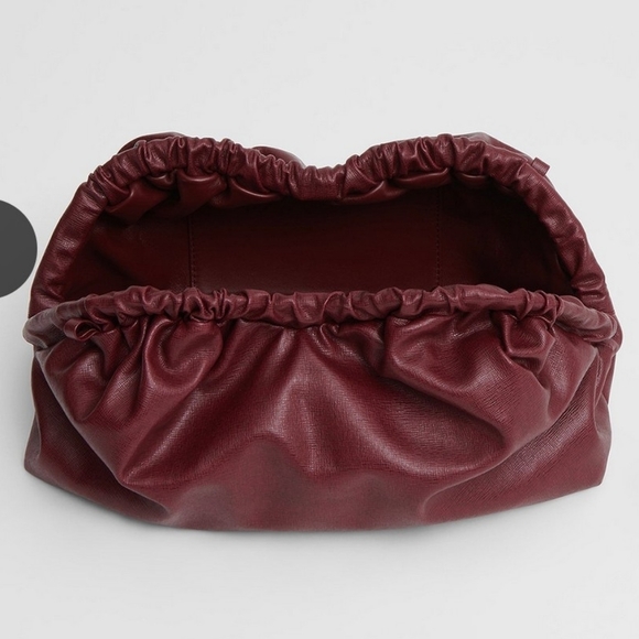 Mansur Gavriel Oversized Cloud Clutch, Oxblood - Picture 3 of 9